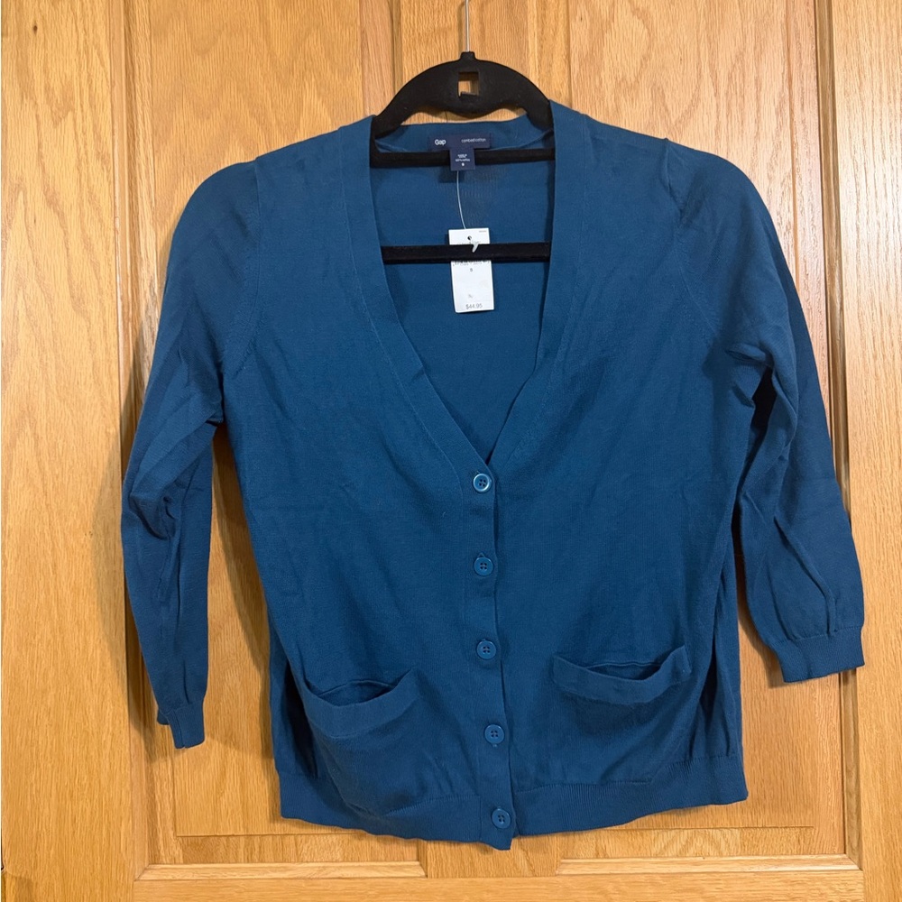 NWT GAP Women's 3/4 sleeve cotton Cardigan - Picture 1 of 6
